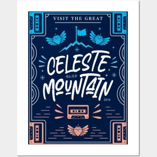 Celeste Mountain Emblem Posters and Art